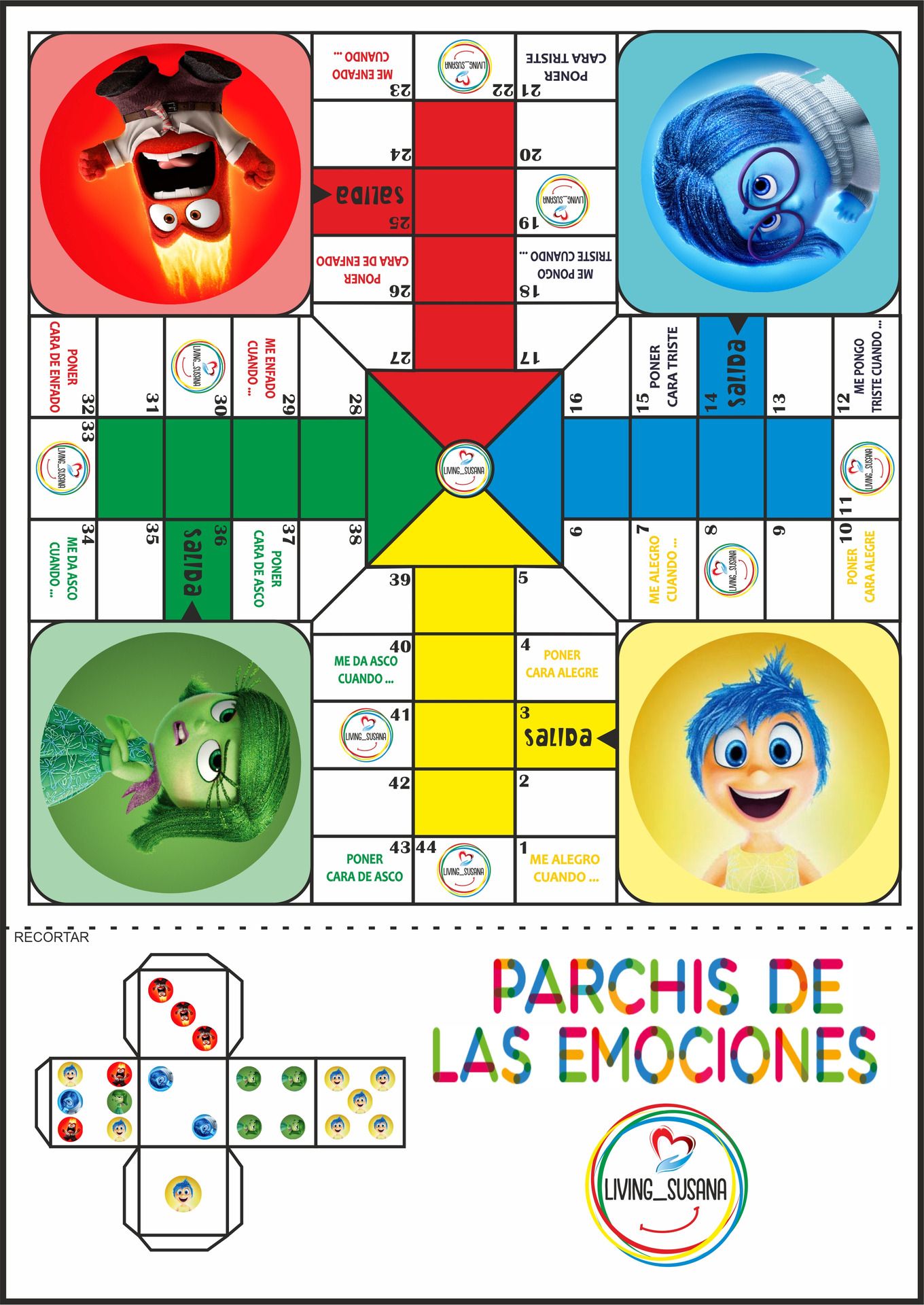 Juego de mesa de las emociones